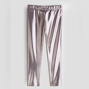 H&M Silver Girls Leggings - Size 7/8